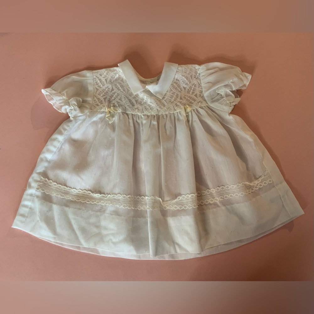 Vintage White Lace Baby Dress